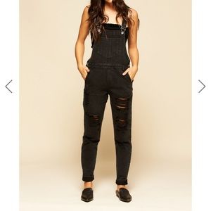 Black overalls